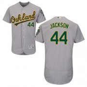 Wholesale Cheap Athletics #44 Reggie Jackson Grey Flexbase Authentic Collection Stitched MLB Jersey