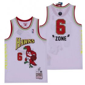 Wholesale Cheap Men\'s Atlanta Hawks #6 Future White NBA Remix Jersey - Zone