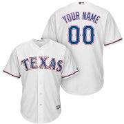 Wholesale Cheap Texas Rangers Majestic Cool Base Custom Jersey White