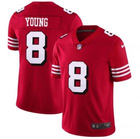 Wholesale Cheap Nike 49ers #8 Steve Young Red Team Color Men\'s Stitched NFL Vapor Untouchable Limited II Jersey