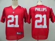 Wholesale Cheap Giants #21 Kenny Phillips Red Stitched NFL Jersey