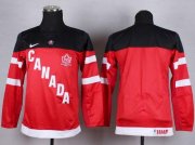 Wholesale Cheap Team Canada Blank Red 100th Anniversary Stitched Youth NHL Jersey