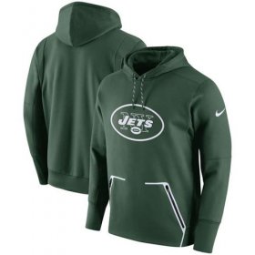 Wholesale Cheap Men\'s New York Jets Nike Green Champ Drive Vapor Speed Pullover Hoodie