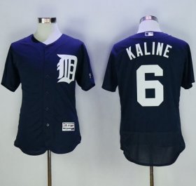 Wholesale Cheap Tigers #6 Al Kaline Navy Blue Flexbase Authentic Collection Stitched MLB Jersey
