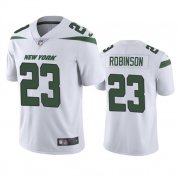 Cheap Men's New York Jets #23 James Robinson White Vapor Untouchable Limited Stitched Jersey