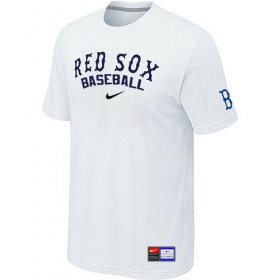 Wholesale Cheap Boston Red Sox Nike Short Sleeve Practice MLB T-Shirt White