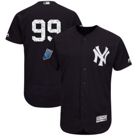 Wholesale Cheap Yankees #99 Aaron Judge Navy Blue 2018 Spring Training Authentic Flex Base Stitched MLB Jersey