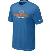 Wholesale Cheap Nike Chicago Bears Critical Victory NFL T-Shirt Light Blue