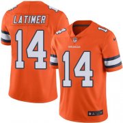 Wholesale Cheap Nike Broncos #14 Cody Latimer Orange Men's Stitched NFL Limited Rush Jersey