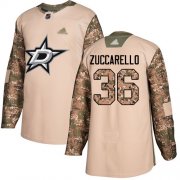 Wholesale Cheap Adidas Stars #36 Mats Zuccarello Camo Authentic 2017 Veterans Day Youth Stitched NHL Jersey