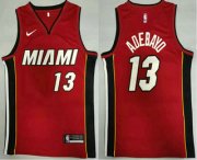 Wholesale Cheap Men's Miami Heat #13 Bam Adebayo Red 2020 Nike Swingman Stitched NBA Jersey