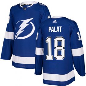 Cheap Adidas Lightning #18 Ondrej Palat Blue Home Authentic Stitched Youth NHL Jersey