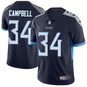 Wholesale Cheap Nike Titans #34 Earl Campbell Navy Blue Team Color Men\'s Stitched NFL Vapor Untouchable Limited Jersey