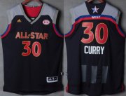 Wholesale Cheap Men's Western Conference Golden State Warriors #30 Stephen Curry adidas Black Charcoal 2017 NBA All-Star Game Swingman Jersey