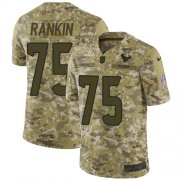 Wholesale Cheap Nike Texans #75 Martinas Rankin Camo Men's Stitched NFL Limited 2018 Salute To Service Jersey
