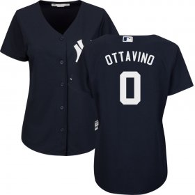 Wholesale Cheap Yankees #0 Adam Ottavino Navy Women\'s Cool Base Stitched MLB Jersey