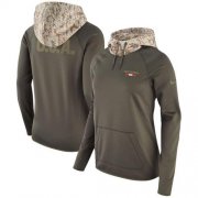 Wholesale Cheap Women's Chicago Bears Nike Olive Salute to Service Performance Pullover Hoodie