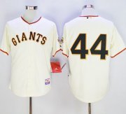 Wholesale Cheap Giants #44 Willie McCovey Cream Cool Base Stitched MLB Jersey