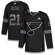 Wholesale Cheap Adidas Blues #21 Tyler Bozak Black Authentic Classic Stitched NHL Jersey