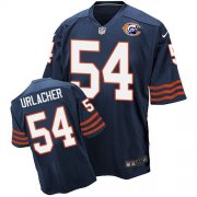 Wholesale Cheap Nike Bears #54 Brian Urlacher Navy Blue Throwback Men's Stitched NFL Elite Jersey