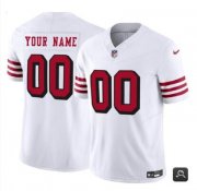 Wholesale Cheap Men's San Francisco 49ers Customized White 2023 F.U.S.E. Vapor Untouchable Alternate Limited Football Stitched Jersey