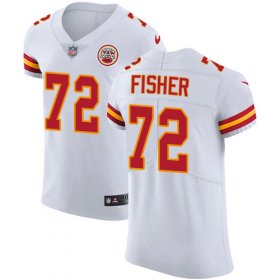 Wholesale Cheap Nike Chiefs #72 Eric Fisher White Men\'s Stitched NFL Vapor Untouchable Elite Jersey