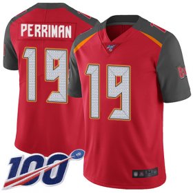 Wholesale Cheap Nike Buccaneers #19 Breshad Perriman Red Team Color Men\'s Stitched NFL 100th Season Vapor Limited Jersey