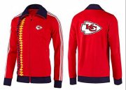Wholesale Cheap NFL Kansas City Chiefs Team Logo Jacket Red_2