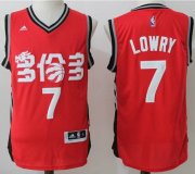 Wholesale Cheap Men's Toronto Raptors #7 Kyle Lowry Red Chinese Stitched 2017 NBA Revolution 30 Swingman Jersey