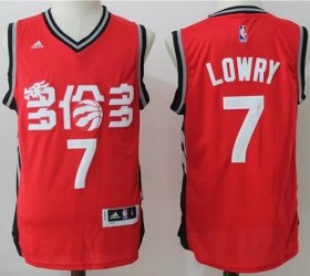 Wholesale Cheap Men\'s Toronto Raptors #7 Kyle Lowry Red Chinese Stitched 2017 NBA Revolution 30 Swingman Jersey