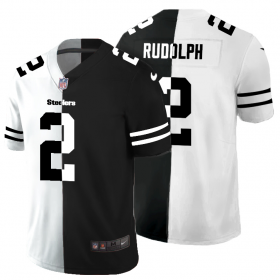 Cheap Pittsburgh Steelers #2 Mason Rudolph Men\'s Black V White Peace Split Nike Vapor Untouchable Limited NFL Jersey