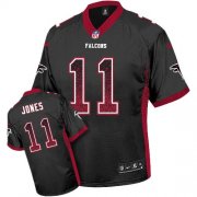 Wholesale Cheap Nike Falcons #11 Julio Jones Black Alternate Men's Stitched NFL Elite Drift Fashion Jersey