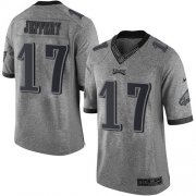 Wholesale Cheap Nike Eagles #17 Alshon Jeffery Gray Men's Stitched NFL Limited Gridiron Gray Jersey