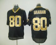 Wholesale Cheap Saints #80 Jimmy Graham Black Stitched NFL Jersey