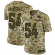 Wholesale Cheap Nike Broncos #54 Brandon Marshall Camo Men's Stitched NFL Limited 2018 Salute To Service Jersey