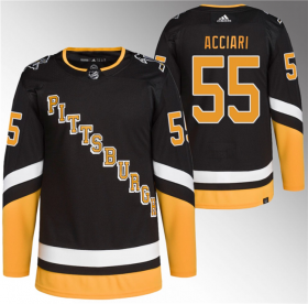 Wholesale Cheap Men\'s Pittsburgh Penguins #55 Noel Acciari Black 2021-22 Alternate Primegreen Stitched Jersey