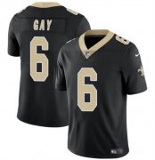 Cheap Men's New Orleans Saints #6 Willie Gay Black Vapor Limited Football Stitched Jersey