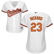 Wholesale Cheap Orioles #23 Joey Rickard White Home Women's Stitched MLB Jersey