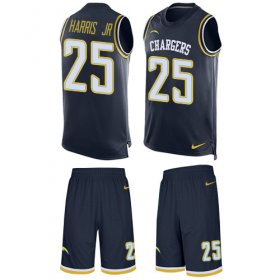 Wholesale Cheap Nike Chargers #25 Chris Harris Jr Navy Blue Team Color Men\'s Stitched NFL Limited Tank Top Suit Jersey