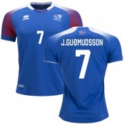 Wholesale Cheap Iceland #7 J.Gudmudsson Home Soccer Country Jersey