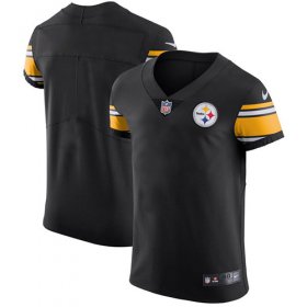 Wholesale Cheap Nike Steelers Blank Black Team Color Men\'s Stitched NFL Vapor Untouchable Elite Jersey