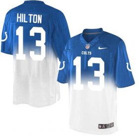 Wholesale Cheap Nike Colts #13 T.Y. Hilton Royal Blue/White Men\'s Stitched NFL Elite Fadeaway Fashion Jersey