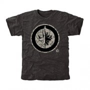 Wholesale Cheap Men's Winnipeg Jets Black Rink Warrior T-Shirt