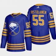 Cheap Buffalo Sabres #55 Rasmus Ristolainen Men's Adidas 2020-21 Home Authentic Player Stitched NHL Jersey Royal Blue