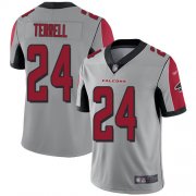 Wholesale Cheap Nike Falcons #24 A.J. Terrell Silver Men's Stitched NFL Limited Inverted Legend Jersey
