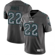 Wholesale Cheap Nike Eagles #22 Sidney Jones Gray Static Men's Stitched NFL Vapor Untouchable Limited Jersey