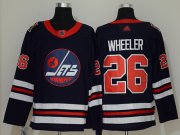 Wholesale Cheap Adidas Jets #26 Blake Wheeler Navy Blue Authentic 2019 Heritage Classic Stitched NHL Jersey