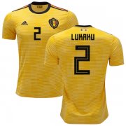 Wholesale Cheap Belgium #2 Lukaku Away Kid Soccer Country Jersey