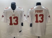 Cheap Men's San Francisco 49ers #13 Brock Purdy White Vapor Untouchable Limited Football Stitched Jersey