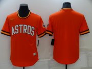Wholesale Cheap Men's Houston Astros Blank Orange Cooperstown Collection Cool Base Stitched Nike Jersey